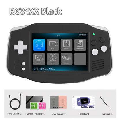 ANBERNIC RG34XX Retro Handheld Gaming Console – 3.4" IPS System