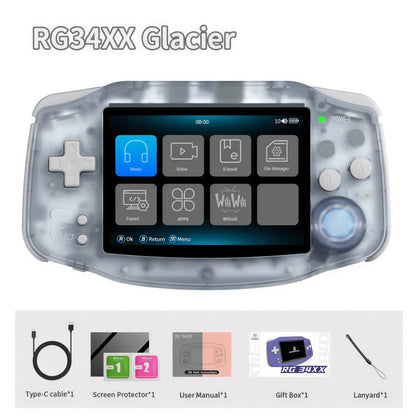 ANBERNIC RG34XX Retro Handheld Gaming Console – 3.4" IPS System