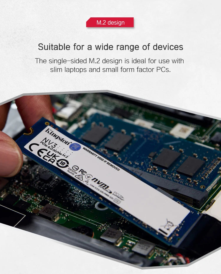 Kingston NV3 PCIe 4.0 NVMe SSD | 500GB 1TB 2TB M.2 Drive – Smart
