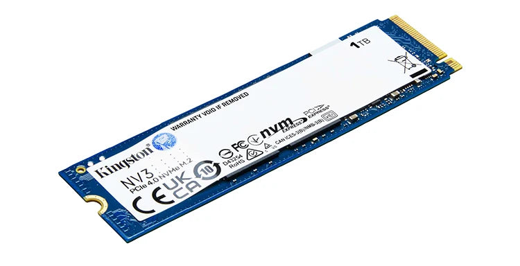 Kingston NVMe SSD on a white background