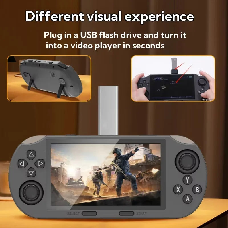 SF3000 Retro Handheld Game Console – 4.5" IPS, Linux System, TV Output Ready