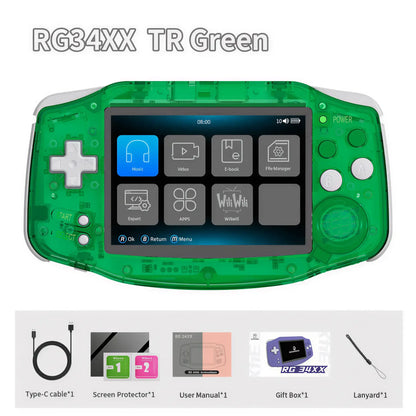 ANBERNIC RG34XX Retro Handheld Gaming Console – 3.4" IPS System