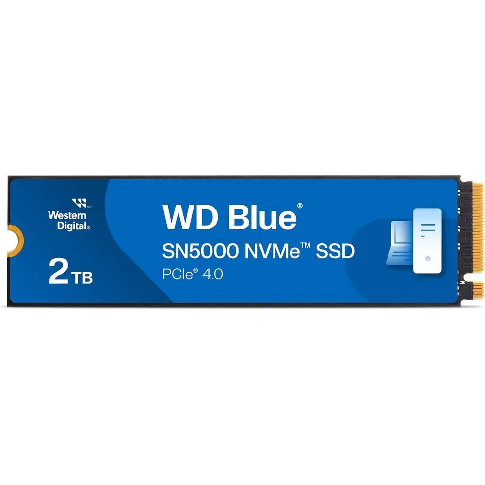 Western Digital WD Blue SN5000 NVMe SSD on a white background