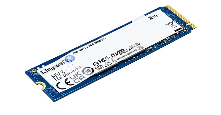 Kingston NV3 SSD on a white background