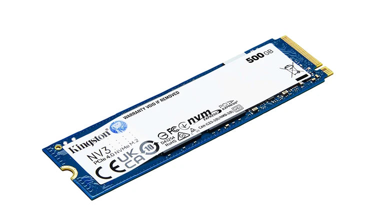 Kingston NVMe solid-state drive on a white background